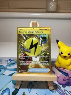 Pokemon Superior Energy Retrieval Holo Gold Card 277/193 Sv02 Paldea Evolved - Image 1