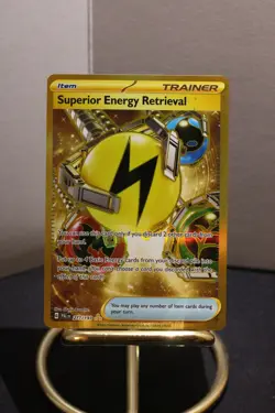 Superior Energy Retrieval - 277/193 - Gold Hyper Rare Pokemon Paldea Evolved NM - Image 1