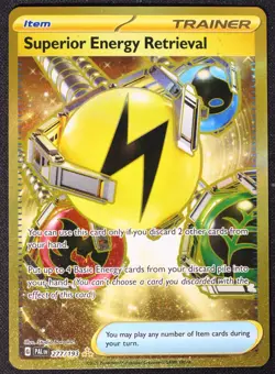 Superior Energy Retrieval - 277/193 - Gold Hyper Rare Pokemon Paldea Evolved NM - Image 3