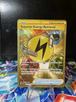 Superior Energy Retrieval 277/193 Paldea Evolved Gold Hyper Rare Pokemon TCG NM - Image 1