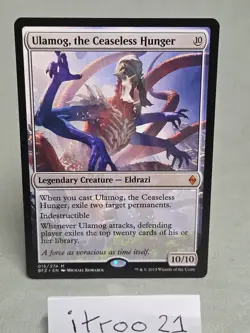MTG Ulamog, the Ceaseless Hunger Battle for Zendikar 015/274 Regular Mythic - Image 1