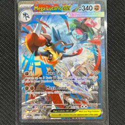 Mega Lucario ex 179/132 SIR Pokemon Card English ME01 Mega Evolution TCG CCG - Image 1