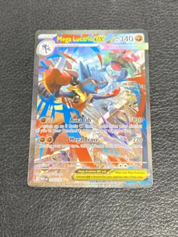 B6 Mega Lucario ex 179/132 SIR Pokemon Card English ME01 Mega Evolution TCG CCG - Image 1