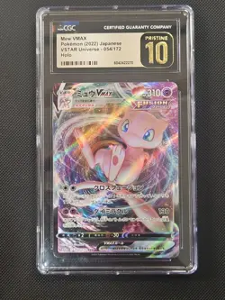 CGC 10 Pristine Mew VMAX 054/172 VSTAR Universe s12a Pokemon Card Japanese - Image 1
