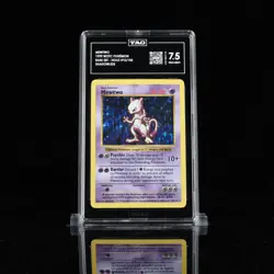 Mewtwo 10/102 Base Set Shadowless Japanese Pokemon Card TAG Graded 7.5 - Image 1