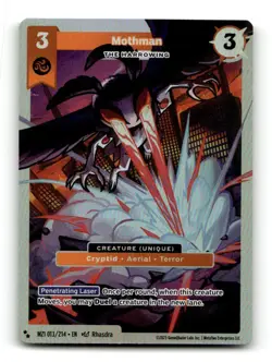 2025 MetaZoo Mothman 013/214 2 Star Super Rare Holo Card - Image 1