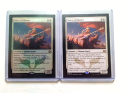 2 voice of victory 1 foil 1 reg finish n/m condition never played - Image 1