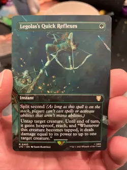 MTG LTC 0493 - “Legolas’s Quick Reflexes” - Extended Art - Non-FOIL - Image 1