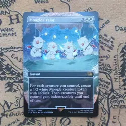 Magic The Gathering - Final Fantasy Set - Moogles' Valor Foil Borderless 0326 NM - Image 1