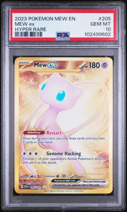 2023 POKEMON MEW EN-151 HYPER RARE #205 MEW EX PSA 10 - Image 1