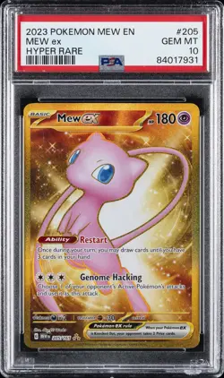 2023 POKEMON MEW EN-151 HYPER RARE #205 MEW EX PSA 10 - Image 1