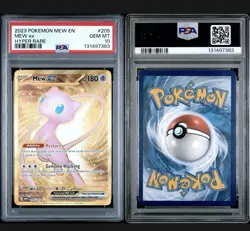 2023 POKEMON MEW EN-151 HYPER RARE #205 MEW EX PSA 10 - Image 1