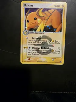 Pokemon TCG Raichu 12/112 FireRed & LeafGreen Reverse Holo Card - Image 1