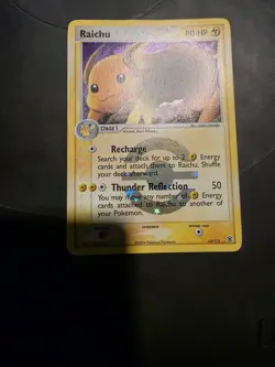 Pokemon TCG Raichu 12/112 FireRed & LeafGreen Reverse Holo Card - Image 3