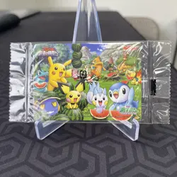 Pikachu Kellogg's Movie Promo Japanese Pokemon Card ~ Sealed - Image 1