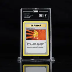 Super Potion 90/102 Base Set Shadowless Pokemon Card TAG Graded 9 - Image 1