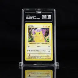 Pikachu 58/102 Base Set Shadowless Yellow Cheeks Pokemon Card TAG Graded 10 - Image 1