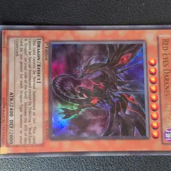 Yugioh Red-Eyes Darkness Dragon SD1-EN001 Ultra Rare 1st Edition LP - Image 3