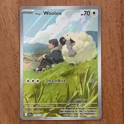 Pokemon TCG Hop's Wooloo 170/159 Journey Together Illustration Rare NM Card - Image 1
