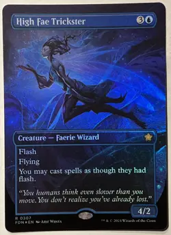 MTG High Fae Trickster (Borderless)-Foundations (FOIL) NM-M - Image 1