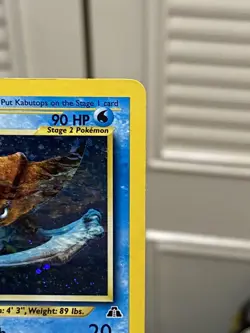 Kabutops 6/75 - Neo Discovery Holo Rare Pokemon TCG Card Vintage MP - Image 3
