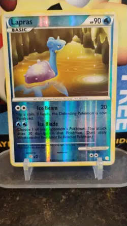 LAPRAS HeartGold & SoulSilver Set POKEMON Reverse Holo 2010 Trading Card 24/123 - Image 1