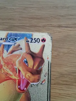 Charizard GX HP250 Gold Metal Pokemon Card Collectible SM211 - Image 3