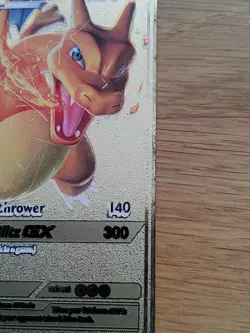 Charizard GX HP250 Gold Metal Pokemon Card Collectible SM211 - Image 4