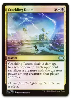 Crackling Doom #196 (Foil) (NM) Double Masters 2022 2X2 Magic MTG - Image 1