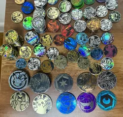 Pokemon TCG Accessories Coins, Dice, Counters, Pins Lot (Rare METAL) - Image 3