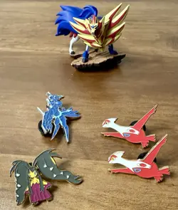 Pokemon TCG Accessories Coins, Dice, Counters, Pins Lot (Rare METAL) - Image 4