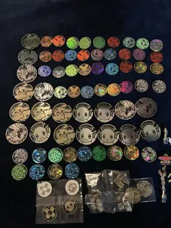 Pokemon TCG Accessories Coins, Dice, Counters, Pins Lot (Rare METAL) - Image 2