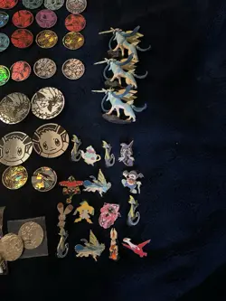 Pokemon TCG Accessories Coins, Dice, Counters, Pins Lot (Rare METAL) - Image 5