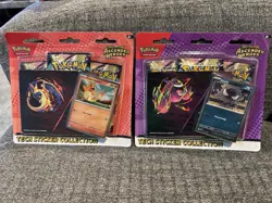 10x Pokemon Ascended Heroes Tech Sticker Collection Gastly Sealed 3-Pack Lot - Image 1