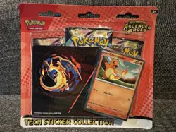 10x Pokemon Ascended Heroes Tech Sticker Collection Gastly Sealed 3-Pack Lot - Image 2
