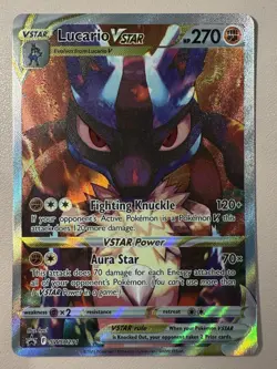 Pokemon TCG Lucario VSTAR SWSH291 SWSH: Sword & Shield Promo Cards Holo - Image 1