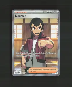 Norman 237/182 Paradox Rift Full Art Ultra Rare Holo Pokemon Card LP - Image 1