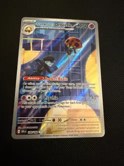 Team Rockets Orbeetle 198/182 Illustration Rare SV10 Destined Rivals NM Pokemon - Image 1