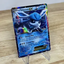 Pokemon TCG Glaceon ex 20/124 XY Fates Collide Ultra Rare LP - Image 2
