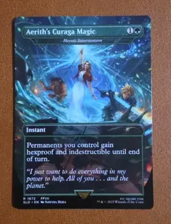 NM Aerith's Curaga Magic (Heroic Intervention) SLD #1872 Final Fantasy Secret - Image 1
