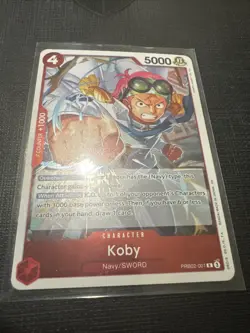 One Piece CCG Koby PRB02-001 Foil Rare Premium Booster the Best Vol. 2 - Image 1