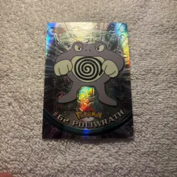 2000 TOPPS CHROME TV ANIMATION POKEMON SERIES 1 CARD SPECTRA #62 POLIWRATH - Image 2