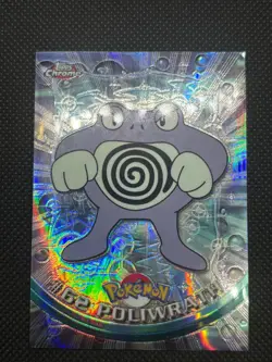 2000 TOPPS CHROME TV ANIMATION POKEMON SERIES 1 CARD SPECTRA #62 POLIWRATH - Image 1