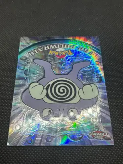 2000 TOPPS CHROME TV ANIMATION POKEMON SERIES 1 CARD SPECTRA #62 POLIWRATH - Image 3