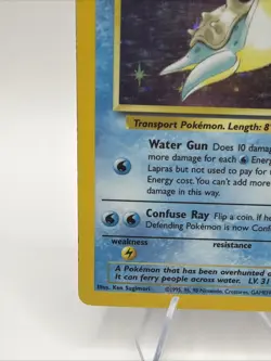 Lapras 10/62 Fossil Unlimited - Holo Rare - WOTC Pokemon Card HP - Image 4