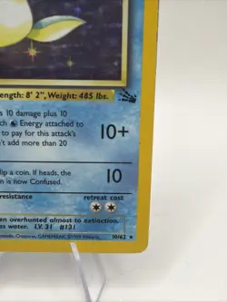 Lapras 10/62 Fossil Unlimited - Holo Rare - WOTC Pokemon Card HP - Image 5