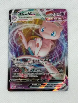 Pokemon TCG Mew VMAX Fusion Strike 114/264 Holo Ultra Rare - Image 1
