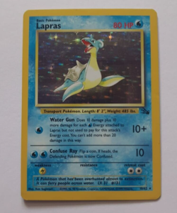 Lapras 10/62 Fossil Rare Holo Pokemon Card WOTC 1999 - EX / Near Mint - Image 1