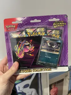 Pokemon Ascended Heroes Tech Sticker 3 Pack Gastly ✅BRAND NEW READY TO SHIP 📦 - Image 2