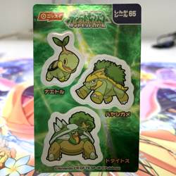 Turtwig Grotle Torterra 65 Holo Nissui Sticker Japanese Pokemon Card ~ MP - Image 1